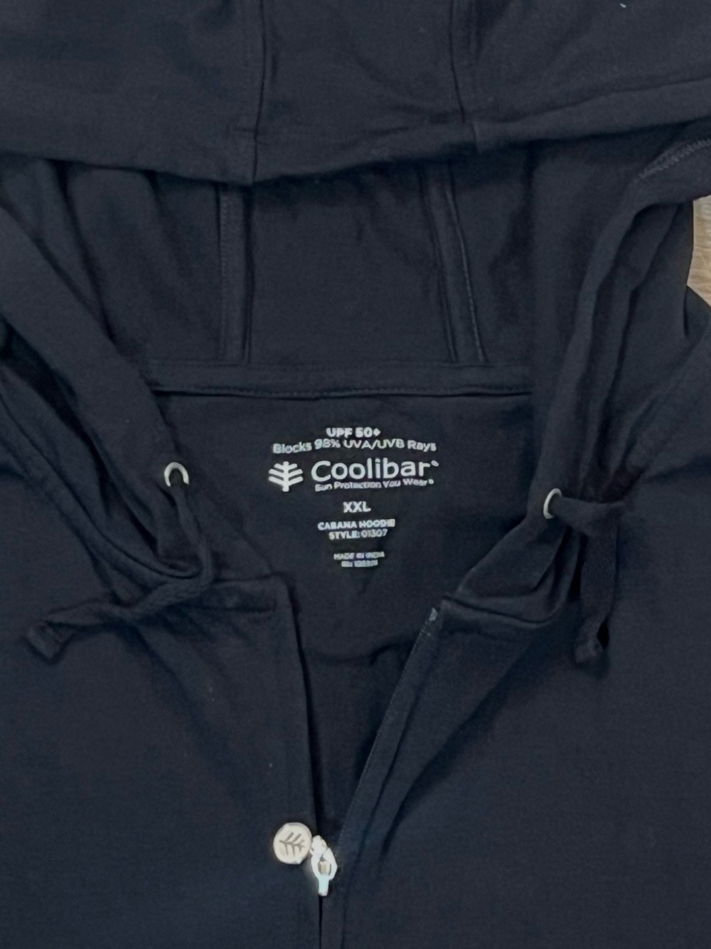 Coolibar Women’s UPF 50+ Black Long Cabana Hoodie Size XXL - Picture 8 of 11